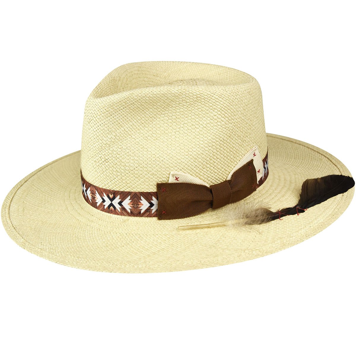 Renegade Cowboy Western Hat | Weaved Straw Black & Brown | Embellished | sz S/M Renegade Denali WPL 5923 Lite Felt 100% Wool Medium Cowboy  main image 2