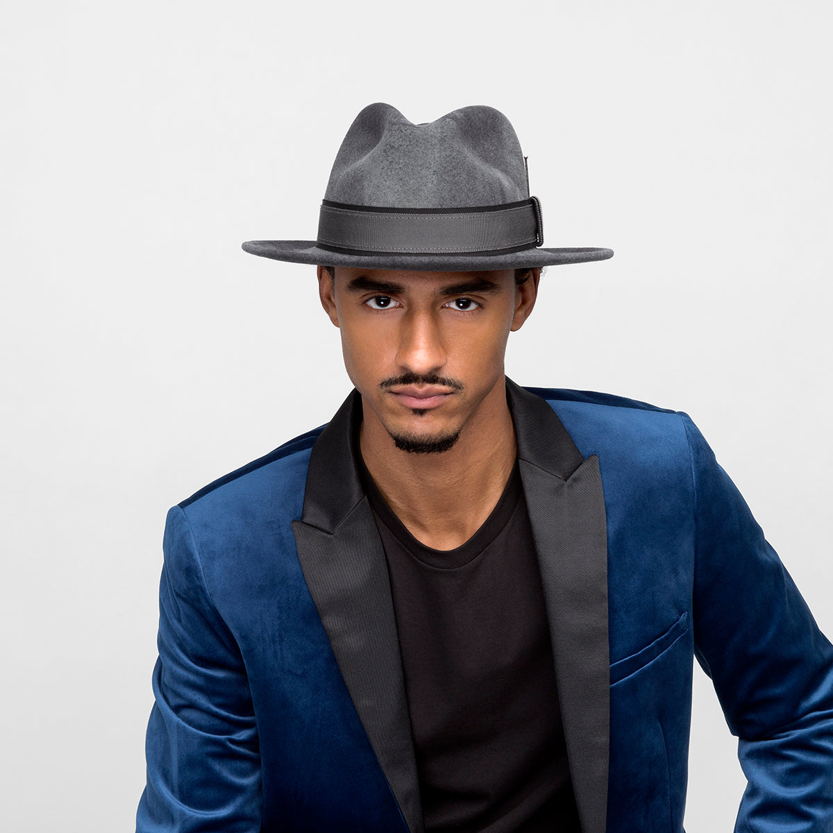 Bailey 1922 Rawn Fedora Elephant Grey Swirl / XL