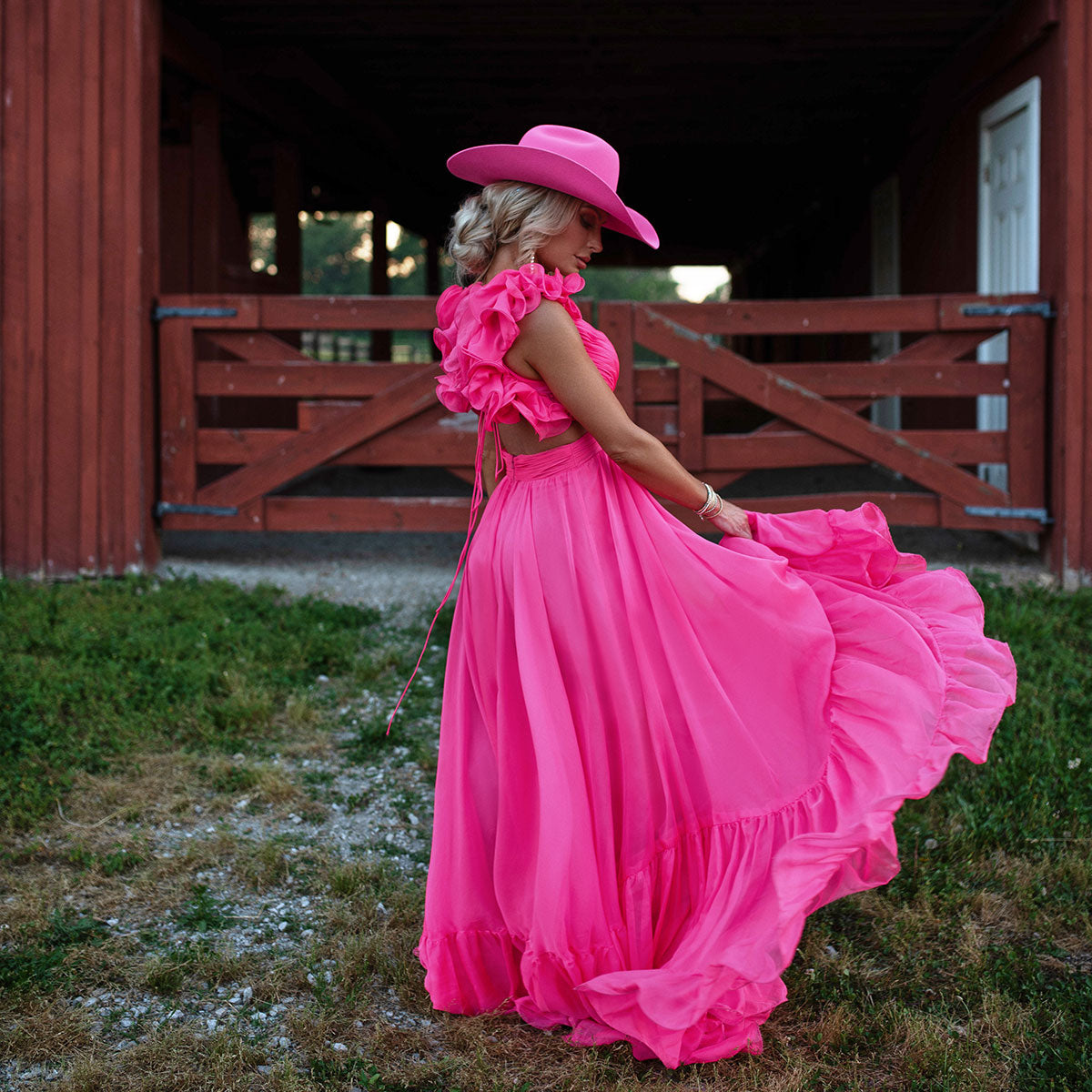 pink dress hats Women's Round Crown Organza Bow Dress Hat San Diego Hat Company