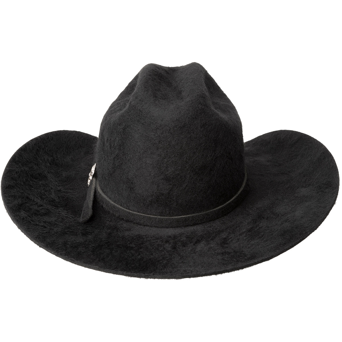 Renegade Black Wool Cowboy Hat - Size S Ellsworth Wool Felt Western Hat – Village Hat Shop main image 2